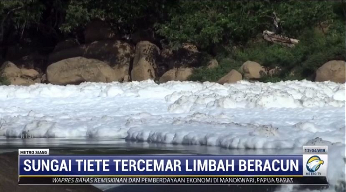 Limbah Beracun Cemari Sungai Tiete Brasil