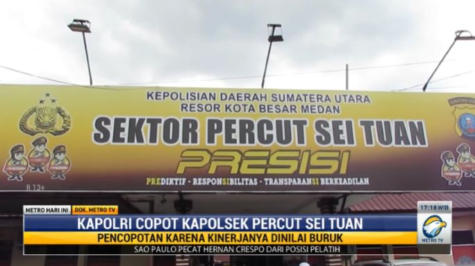 Korban Penganiayaan Jadi Tersangka, Kapolsek dan Kanit Reskrim Percut Sei Tuan Dicopot