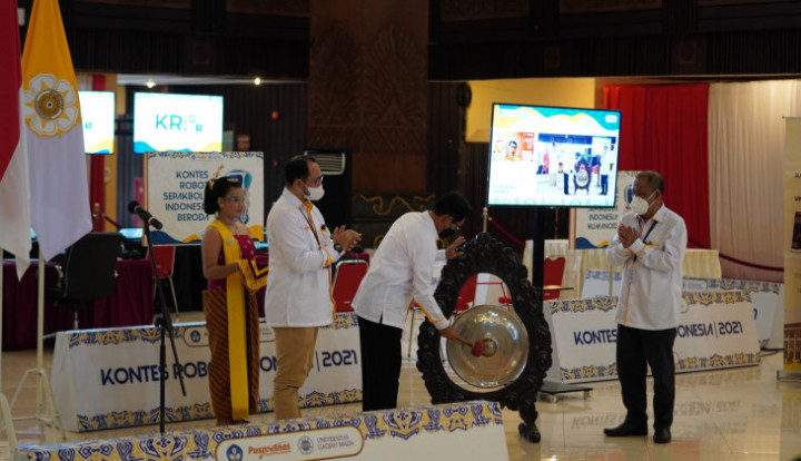 Kontes Robot Indonesia 2021 Dimulai, 136 Tim Siap Bertanding