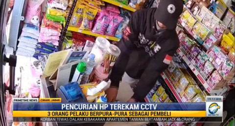 Viral! Komplotan Pencuri HP di Cimahi Terekam CCTV saat Beraksi