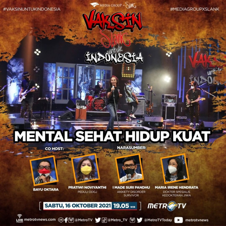 Slank Bahas Kesehatan Mental di Acara Vaksin untuk Indonesia