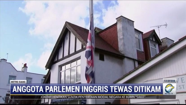 Anggota Parlemen Inggris Tewas, Gereja Ini Kibarkan Bendera Setengah Tiang