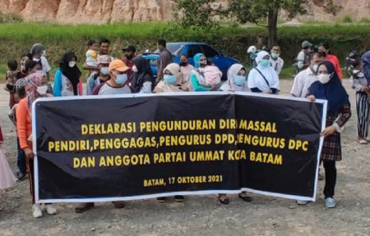 Kader Partai Ummat di Batam Deklarasi Undur Diri Massal