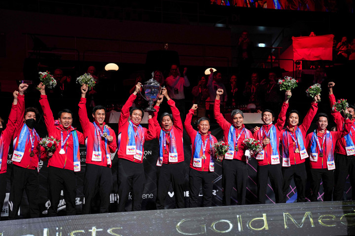 Momen Spesial Indonesia Juara Thomas Cup 2020