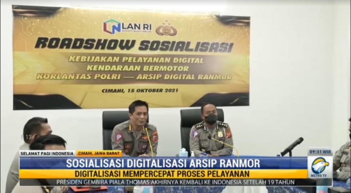 Korlantas Polri Terus Kebut Digitalisasi Arsip Kendaraan Bermotor