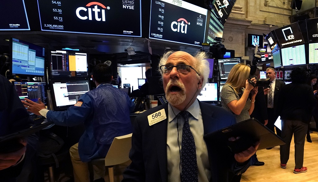 Ilustrasi aktivitas di Bursa Efek New York (Wall Street) - - Foto: dok AFP