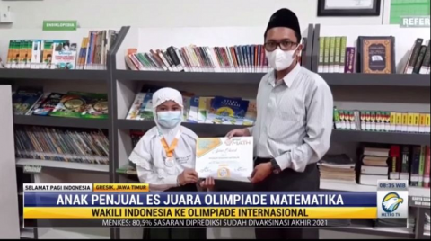 Inspiratif! Anak Pedagang Es Buah Wakili Indonesia di Ajang Olimpiade Matematika Internasional