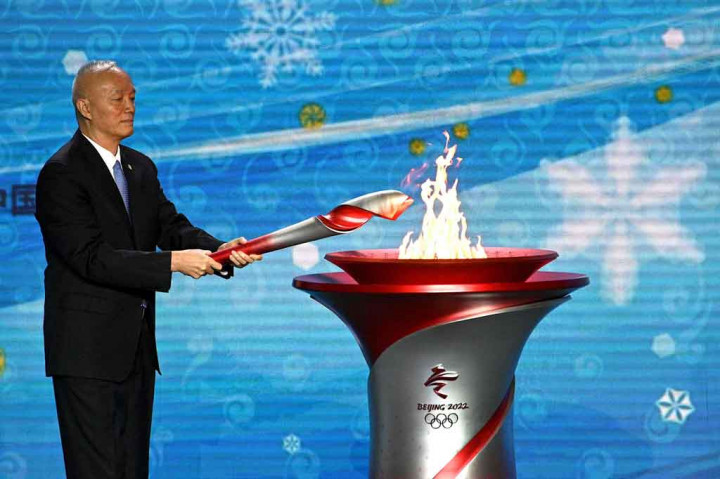 Api Olimpiade Musim Dingin 2022 Tiba di Beijing