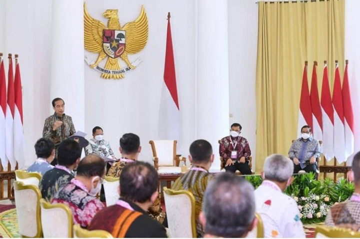 Buka Apkasi Otonomi Expo 2021, Jokowi Ajak Daerah Manfaatkan Peluang Ekspor