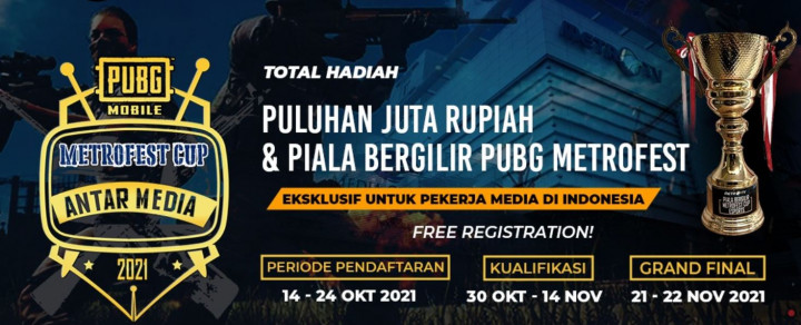 Media Sudah Bisa Daftar Turnamen PUBG Mobile METROFEST Cup