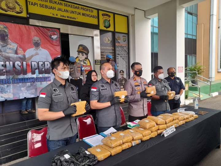 Peredaran 31 Kg Ganja di Tangsel Digagalkan
