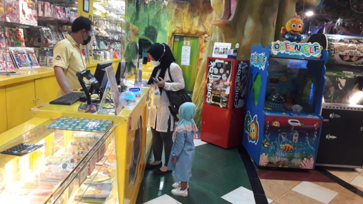 Tempat Bermain Anak di Mal Masih Sepi Pengunjung