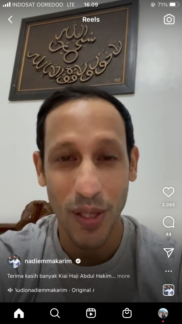 Nadiem Menginap di Ponpes Tebuireng, Tempati Kamar KH Hasyim Asy'ari