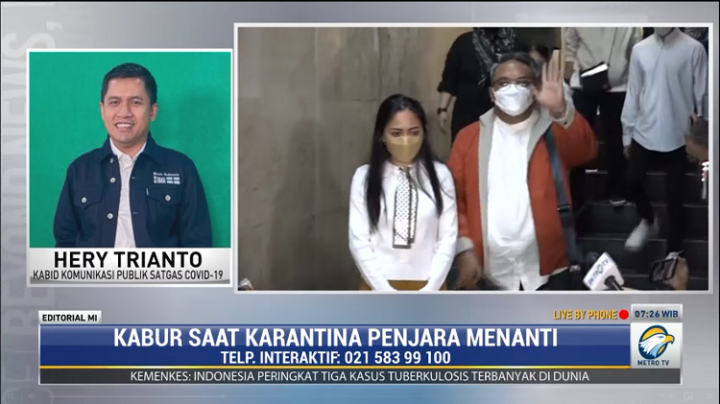 Kasus Rachel Vennya Sebagai Pembelajaran Bagi Satgas Covid-19