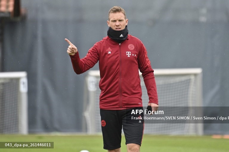 Pelatih Bayern Muenchen, Julian Nagelsmann (AFP/Frank Hormann)