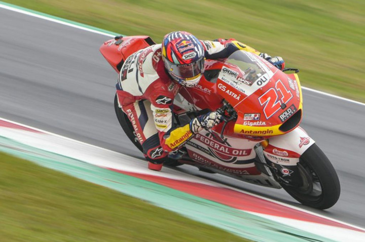 Sirkuit Lembap, Diggia Start di Grid 20 Moto2 Misano-2