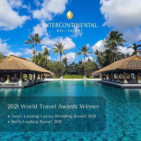 InterContinental Bali Resort sabet tiga penghargaan internasional. (Foto: Dok. Instagram InterContinental Bali Resort/@intercontinentalbaliresort)