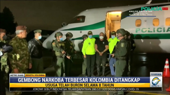 Gembong Narkoba Terbesar di Kolombia Ditangkap, Bos yang Buron 8 Tahun Ditahan