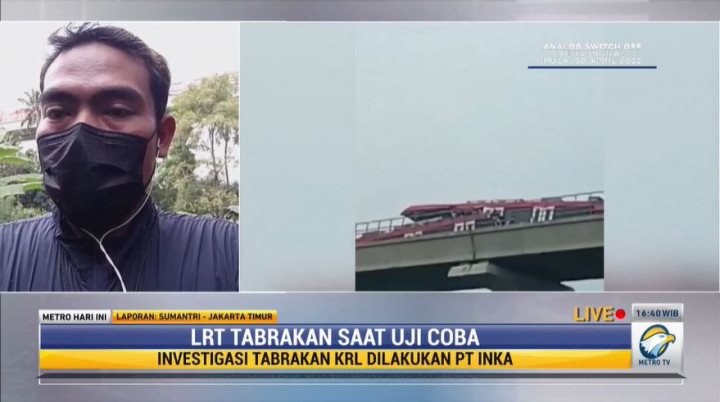 Ada Korban Terluka dalam Tabrakan LRT
