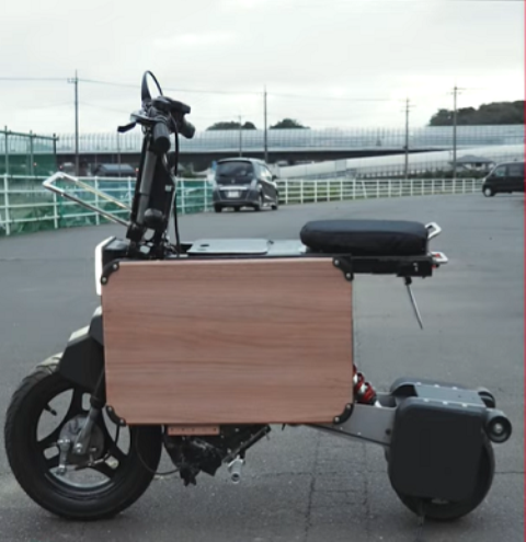 Tatamel bike, model sepeda motor listrik ini bisa dilipat rapi. (Foto: Dok. Tatamel Bike/Alexwa.com)