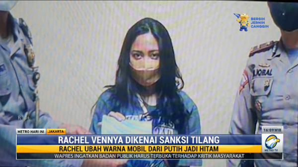 Akibat Ubah Warna Mobil Plat 'RFS', Begini Nasib Rachel Vennya