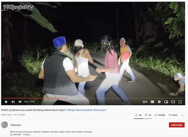 Tangkapan layar unggahan hoaks di media sosial