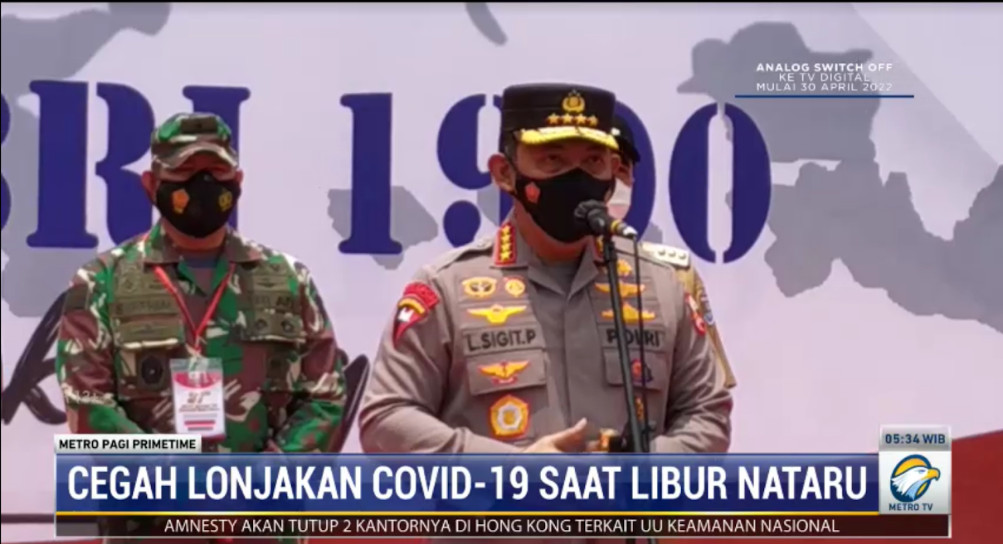 Kapolri Jenderal Listyo Sigit Prabowo. Metro TV