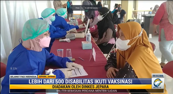 Ratusan Warga Disabilitas di Jepara Ikut Vaksinasi Covid-19