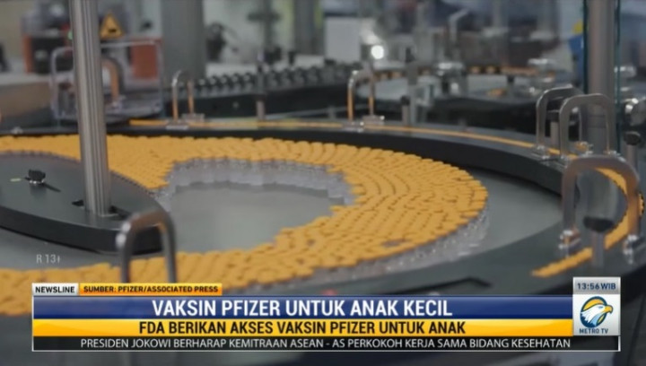 Amerika Serikat Izinkan Vaksin Pfizer untuk Anak Usia 5-11 Tahun