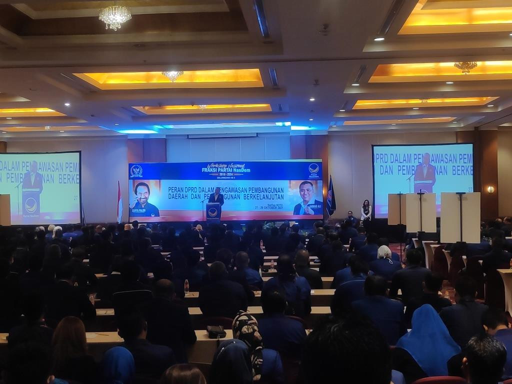 Workshop Nasional Kedua Fraksi NasDem. Foto: Medcom.id/Anggi Tondi Martaon