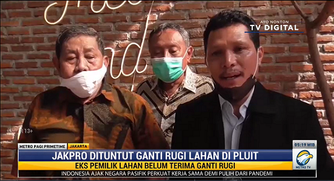 Eks Pemilik Lahan Waduk Pluit Tuntut Jakpro Bayar Ganti Rugi Rp120 M