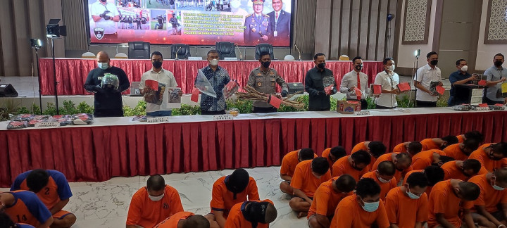 Polda Jatim Tangkap 72 Anggota Perguruan Silat Terlibat Kekerasan di 8 Wilayah