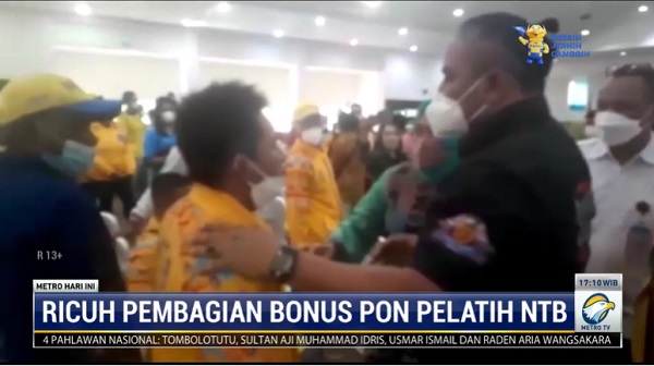 Kericuhan Terjadi saat Pembagian bonus Atlet PON NTB