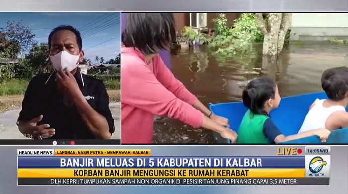 Banjir di Kalbar Terus Meluas