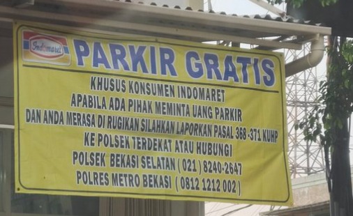 Pemkot Bekasi Dukung Parkir Gratis di Indomaret, Depok Kapan?