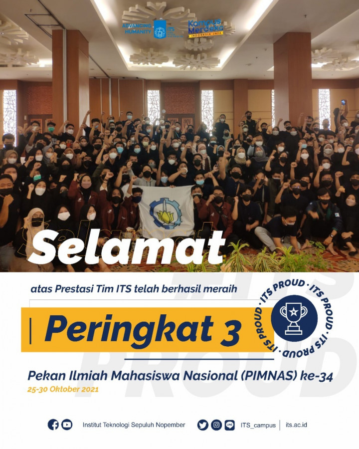 ITS Raih Peringkat ke-3 di Pimnas ke-34