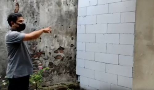 Akses Jalan Ditembok Jadi Kamar, Satu Keluarga di Surabaya Terisolasi