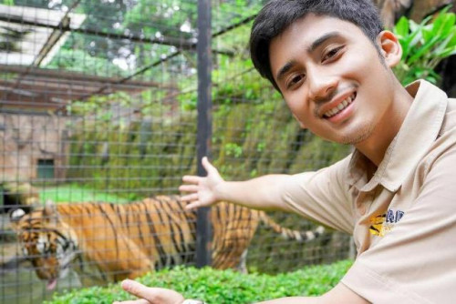 Alshad Kautsar Ahmad yang merupakan sepupu dari Raffi Ahmad ini mendukung kampanye Save Our Zoo. (Foto: Dok. Istimewa)