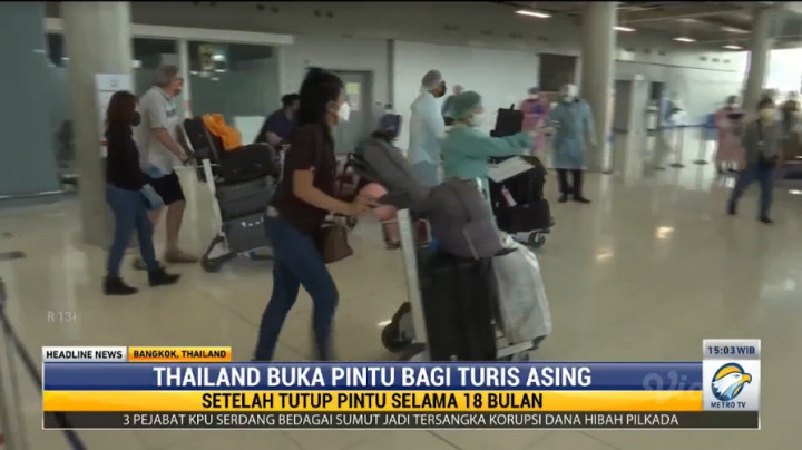 Thailand Buka Pintu untuk Turis Asing dari 63 Negara