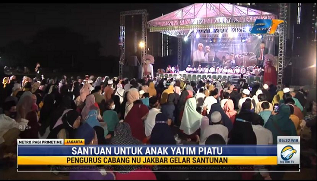 PCNU Jakbar Gelar Maulid Nabi Sekaligus Santunan Anak Yatim Piatu