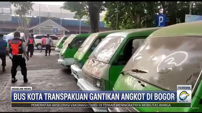 Bus Kota Transpakuan gantikan angkot di Bogor. Foto: Dok/Metro TV