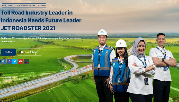Lowongan Kerja Jasa Marga 2021 Dibuka, Simak Jadwal, Syarat, dan Cara Daftarnya!