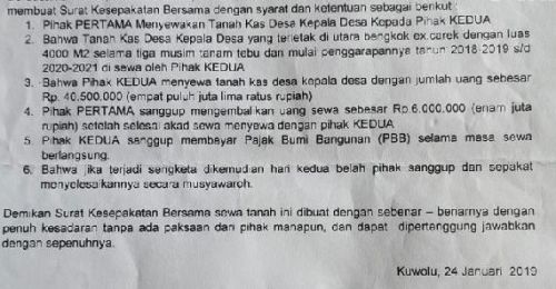 Oknum Kades di Malang Diduga Tilap Dana Sewa Tanah Kas Rp40,5 Juta