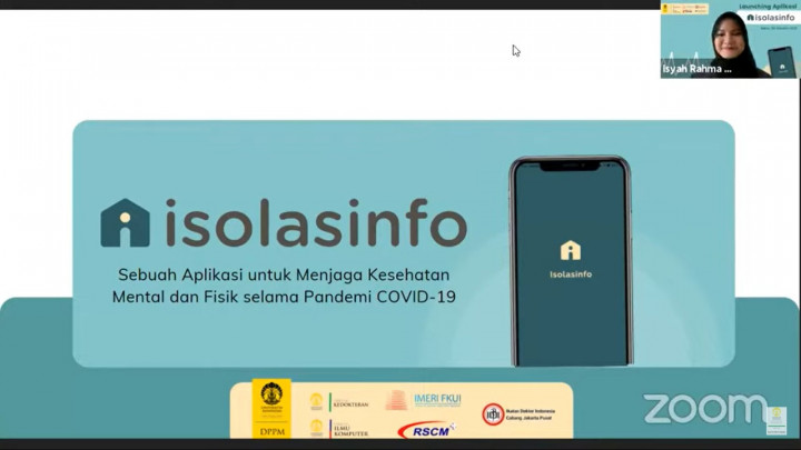 Mahasiswa UI Ciptakan Isolasinfo, Aplikasi Pemandu Isolasi Mandiri