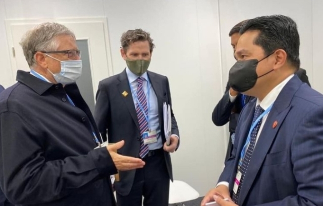 Bertemu Bill Gates, Erick Bahas Pengembangan Vaksin mRNA