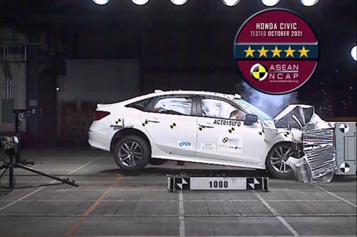 Mau Beli All New Honda Civic? Cek Dulu Rating Keselamatannya