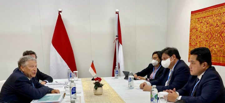 Airlangga Bertemu Bil Gates, Bahas Vaksin mRNA hingga Inklusi Keuangan