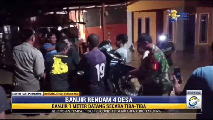 Banjir Rendam 4 Desa di Bone Bulango Gorontalo