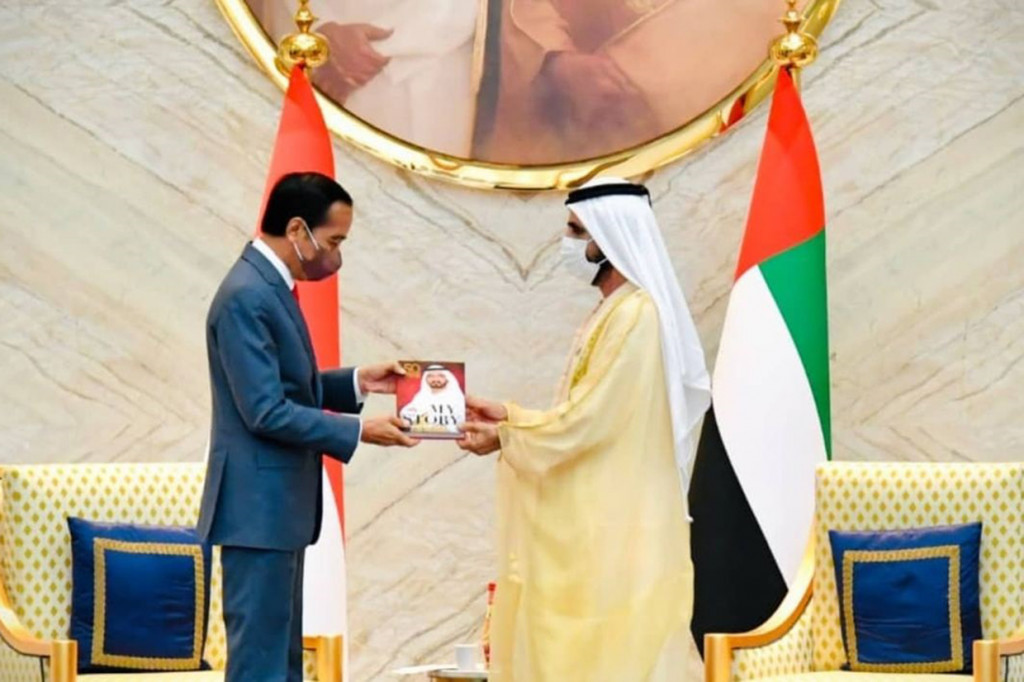 Jokowi Bertemu Ruler of Dubai dan Saksikan Pertukaran MoU