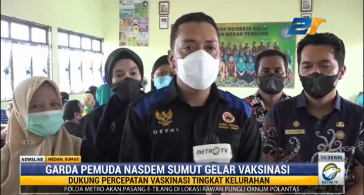 GP NasDem Sumut Gelar Vaksinasi Covid-19 di Medan